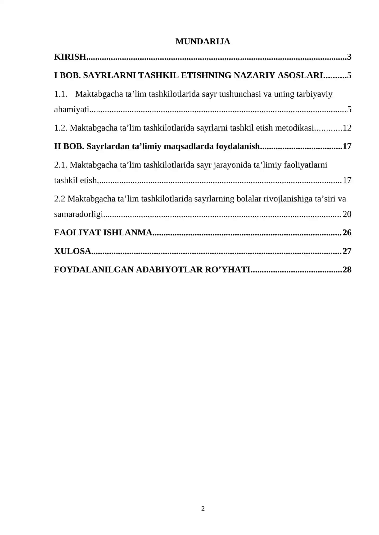 Sayrlarni tashkil etish va ulardan ta’limiy maqsadlarda foydalanish 2