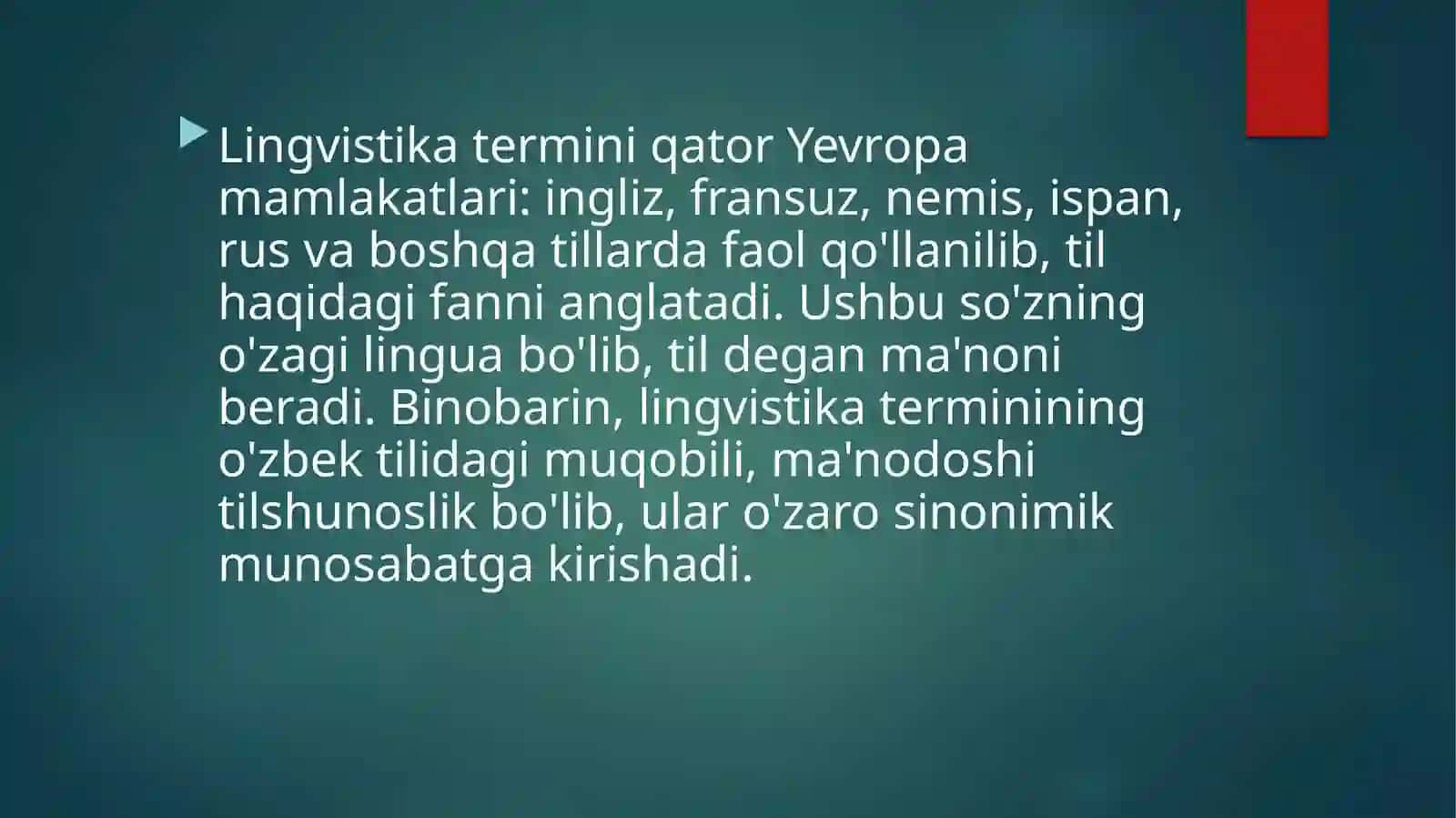 Matinni lingvistik tahlil qilish 2