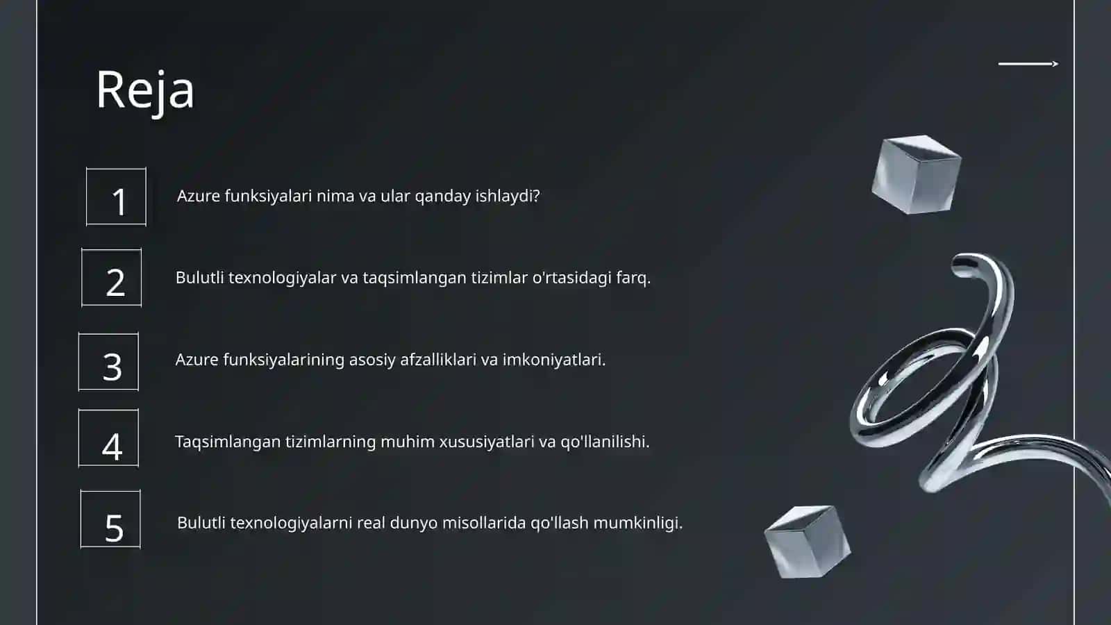 Mikrasoft Azure funksiyalari va texnalogiyalari 2
