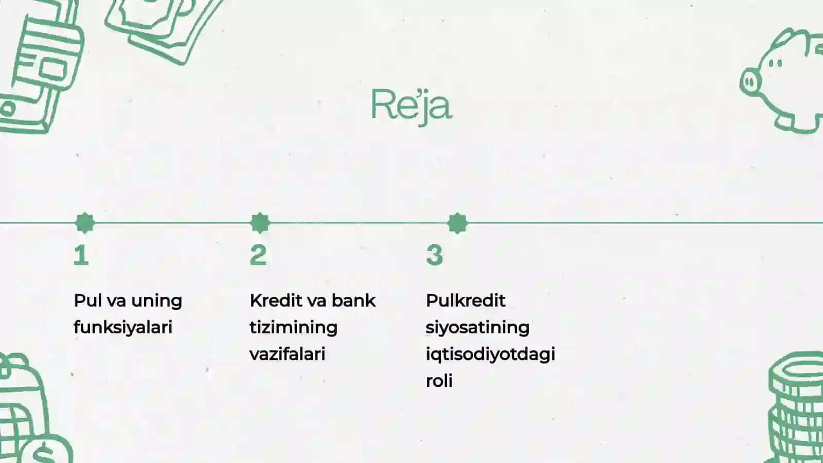 Iqtisodiyotni davlat tomonidan tartibga solishda pul kredit vositalari 2