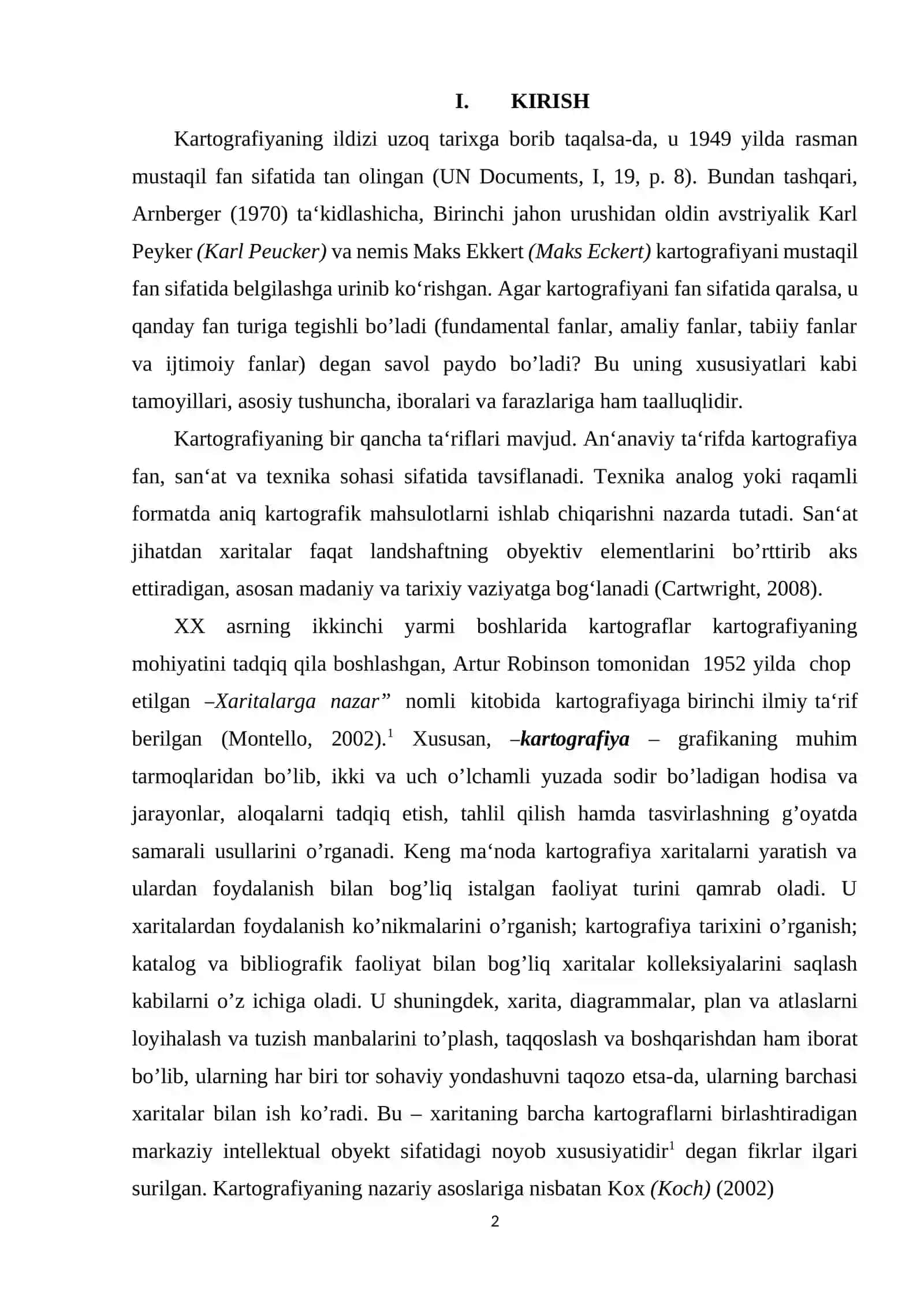 KARTAGRAFIK TASVIRLASH USULLARI: BELGILAR, CHIZIQLI BELGILAR VA IZALINYALAR 2