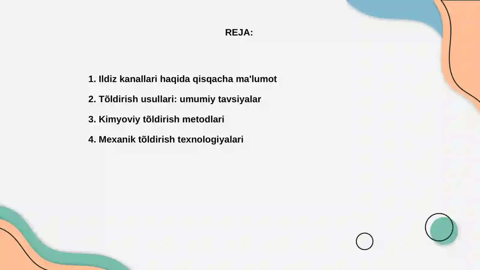 Ildiz kanallarini tõldirish usullari 2