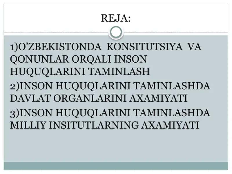 Inson huquqlarini taminlash usullari 2