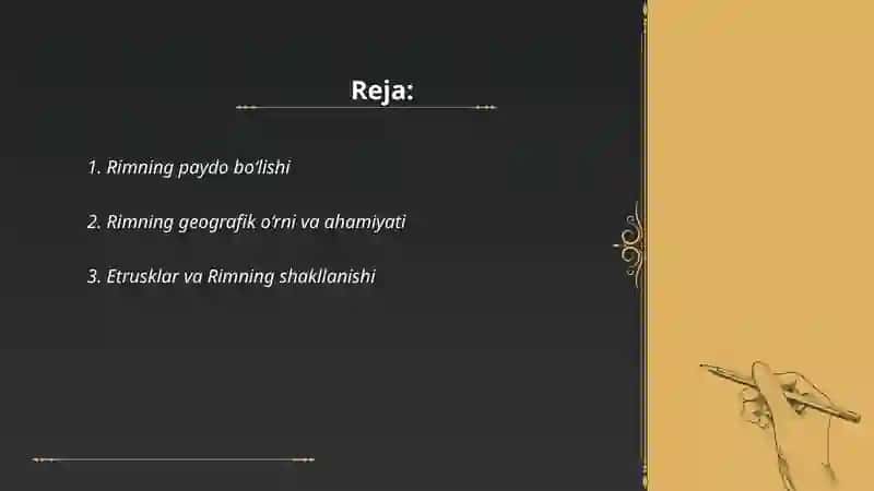 Qadimgi Rim tarixiga kirish 2