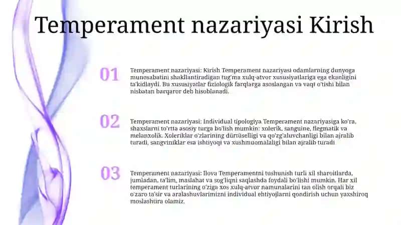 Temperamentning Shaxsning Individual Tipplogiyasi 2