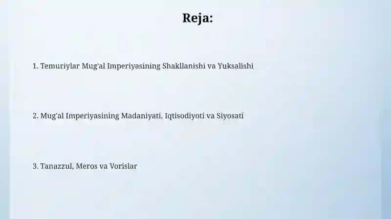 Temuriylar Mug'al Imperiyasining Tarixi va Shakllanishi 2