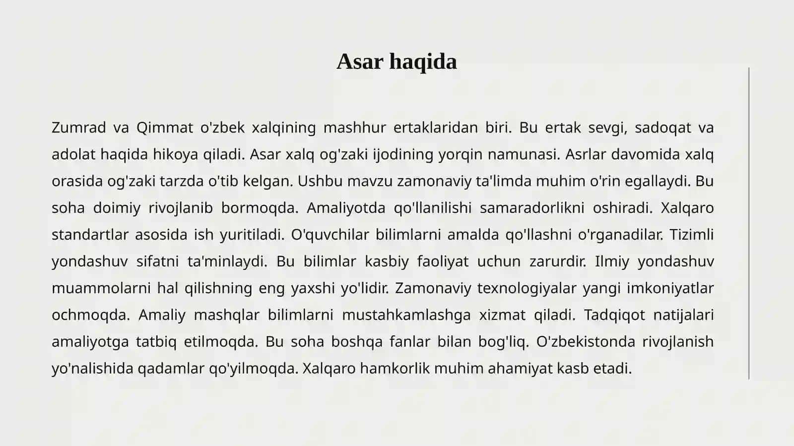 Zumrad va Qimmat 2