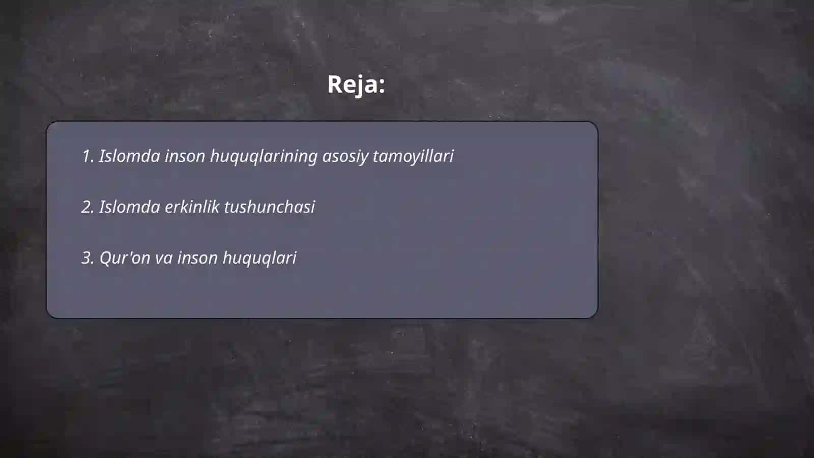 Islomda inson huquq va erkinliklarini ta‘minlashning oʻziga xos jihatlari 2