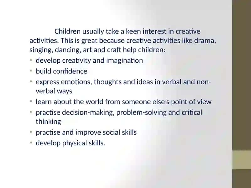 Creative tasks for children 2