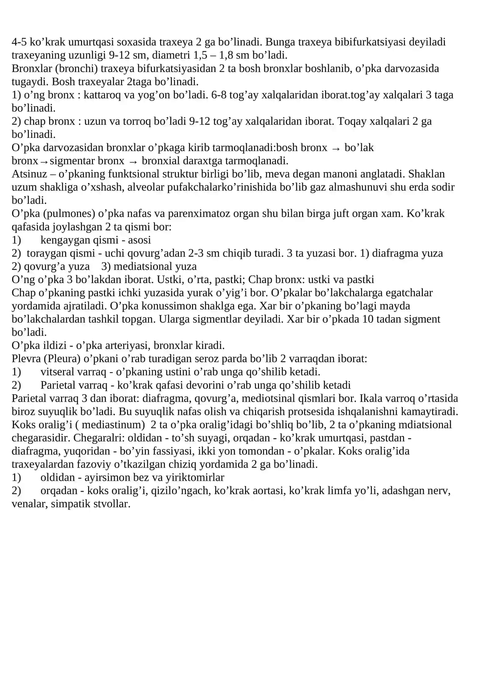 Nafas fiziologiyasi va potologiyasi 2
