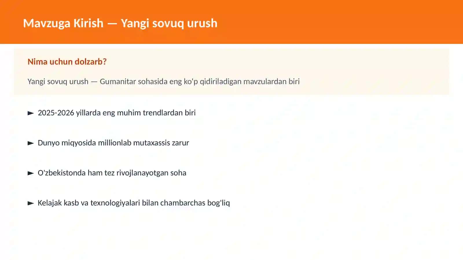 Yangi sovuq urush 2
