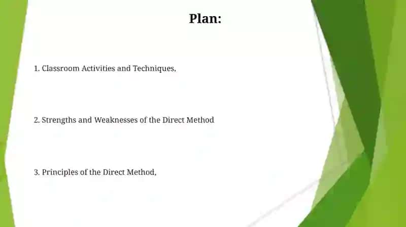 The direct method 2