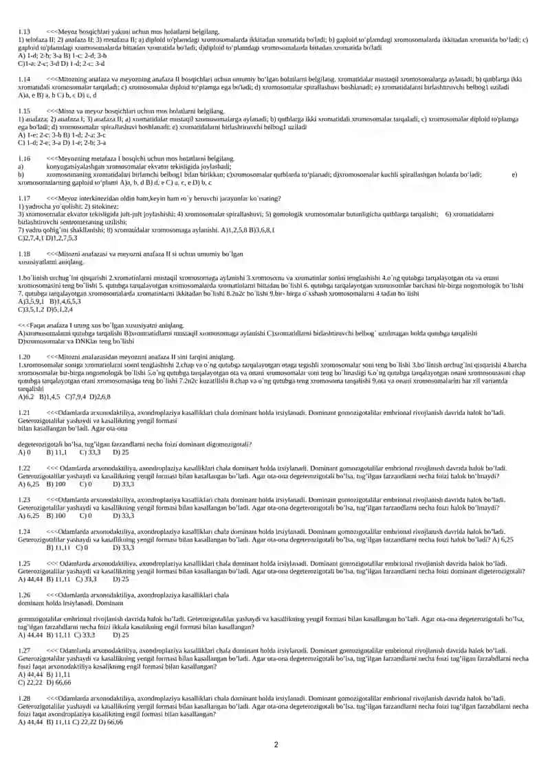 Poliksinada ovogenez va spermatogenez jarayonlari 2