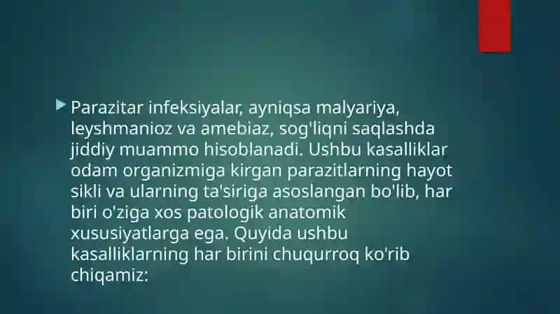 Parazitar infeksiyalar 2