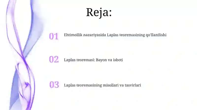 Laplas teoremasi 2