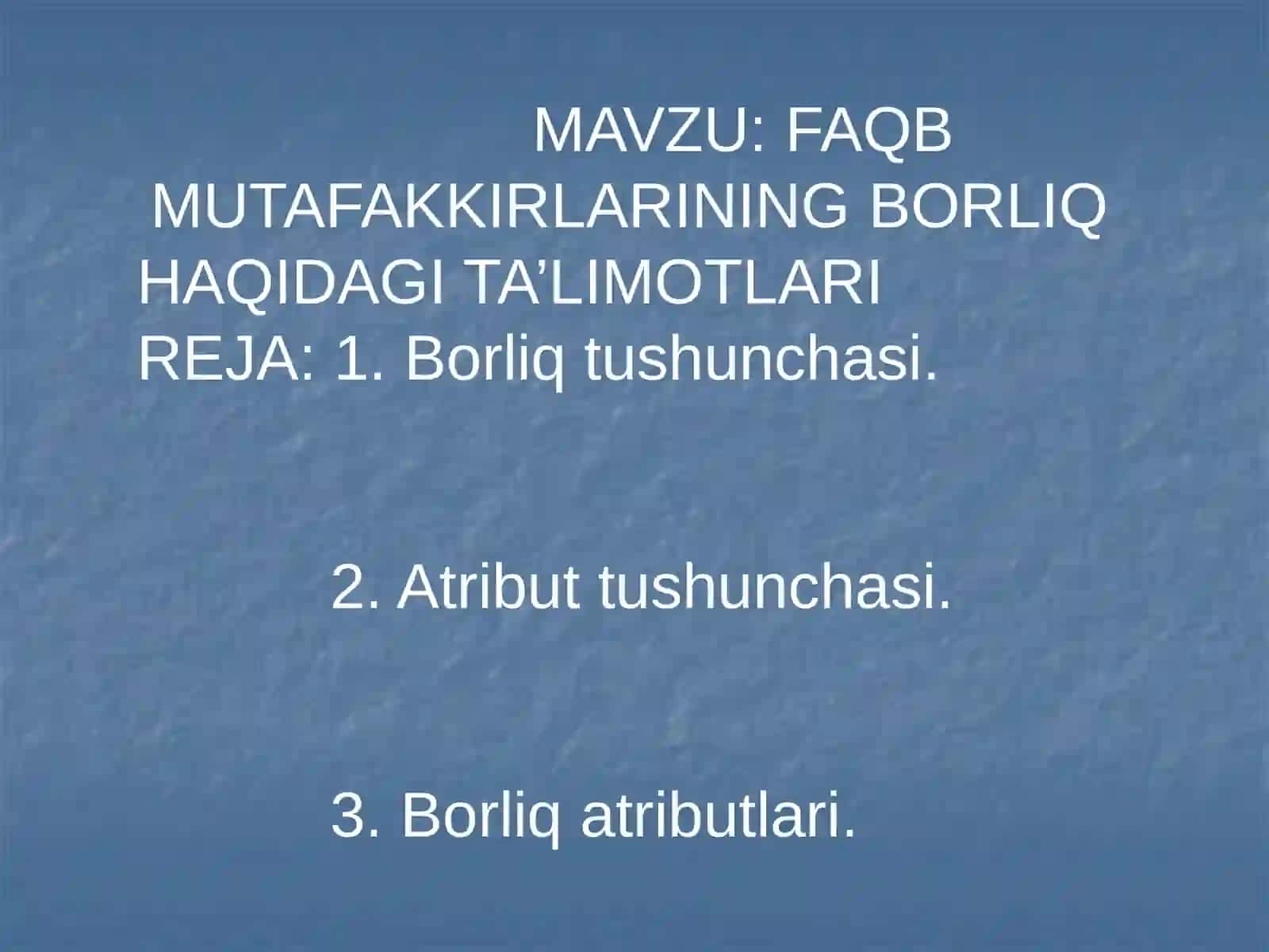 ILHOMOV MUSTAFONING “Falsafa” fanidan MUSTAQIL ISHI 2