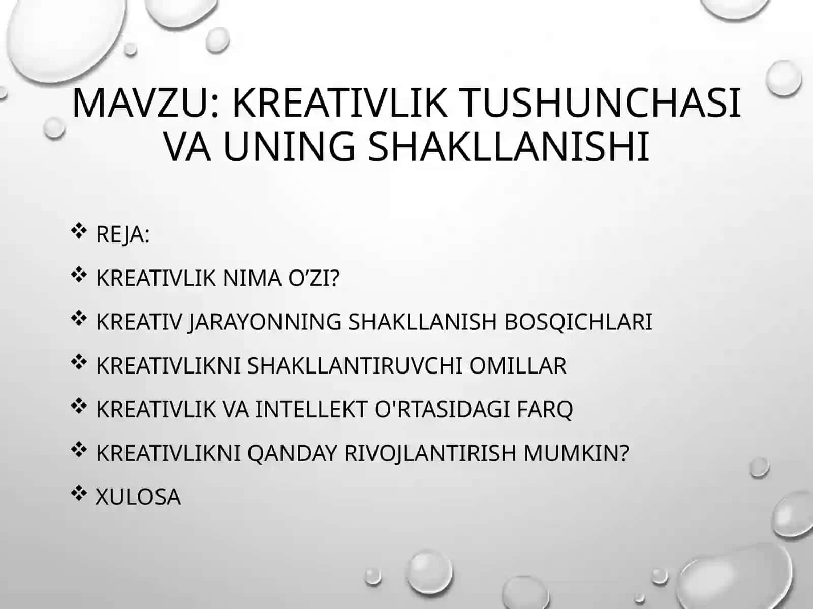 Kreativlik tushunchasi va uning shakllanishi 2