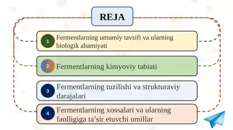 Fermentlarning tuzilishi, fermentlarning kimyoviy tabiati 2