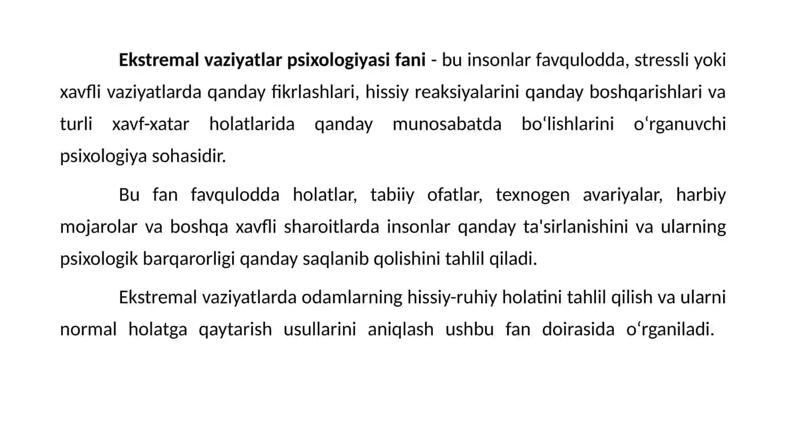 Stress: O'rganish, ta'rif, psixofiziologiya 2