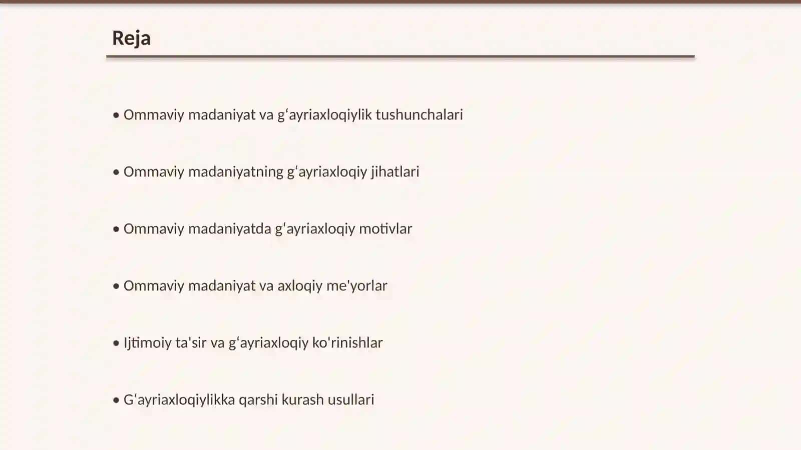 Ommaviy madaniyatning gʻayriaxloqiy koʻrinishi 2