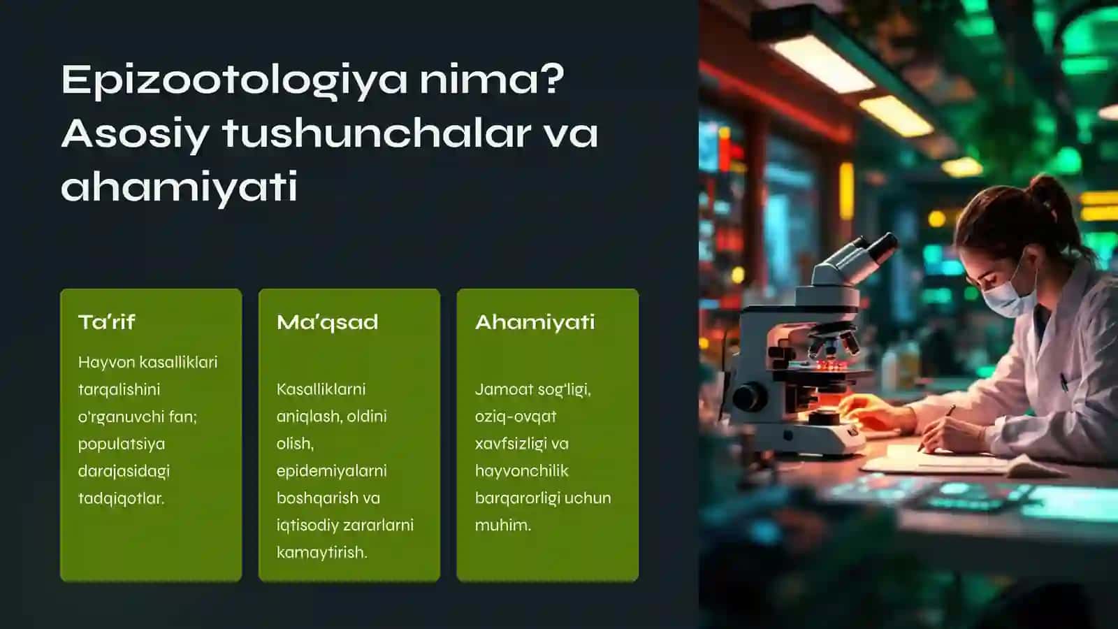 Epizootologiya asoslari: Yuqumli kasalliklarning tarqalish dinamikasi 2