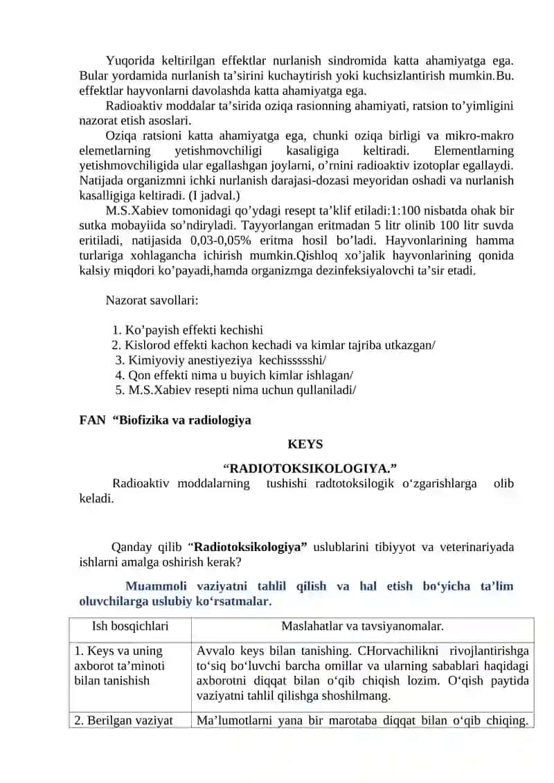 RADIOTOKSIKOLOGIYA 2
