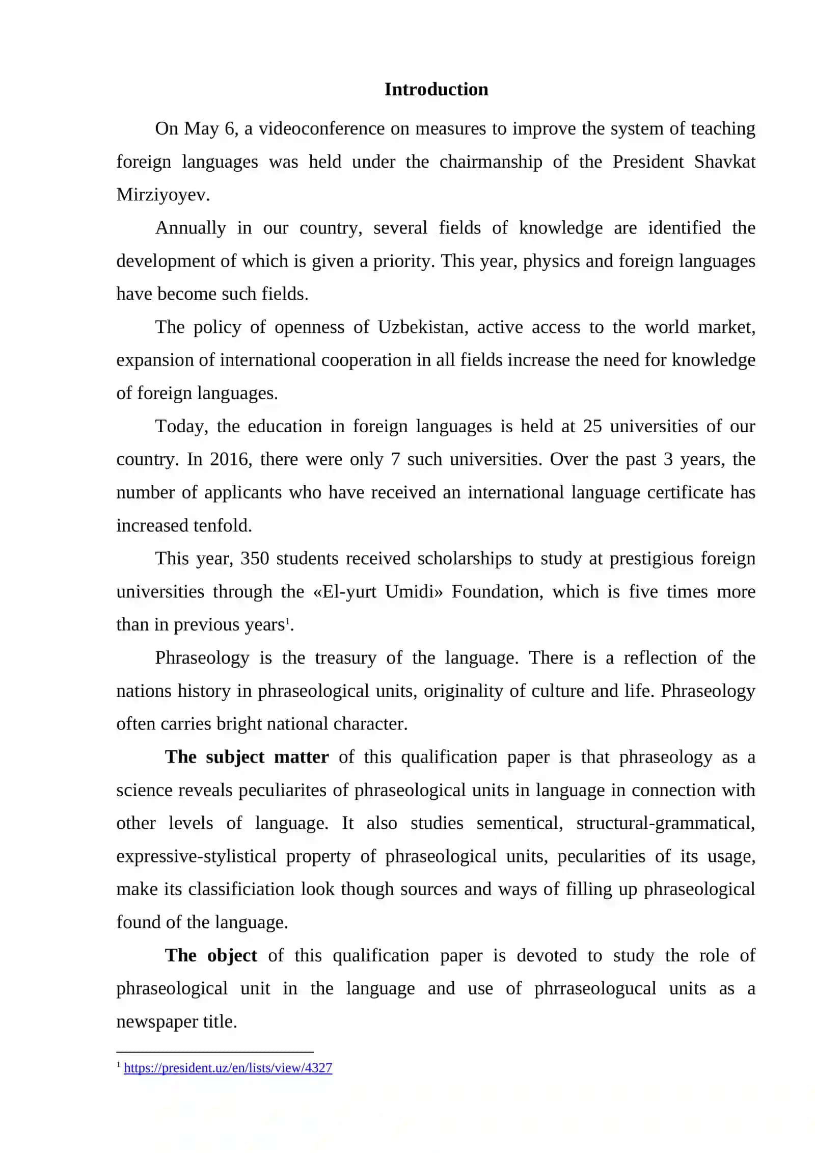 Phraseology and the Problem of Teaching/Learning 2