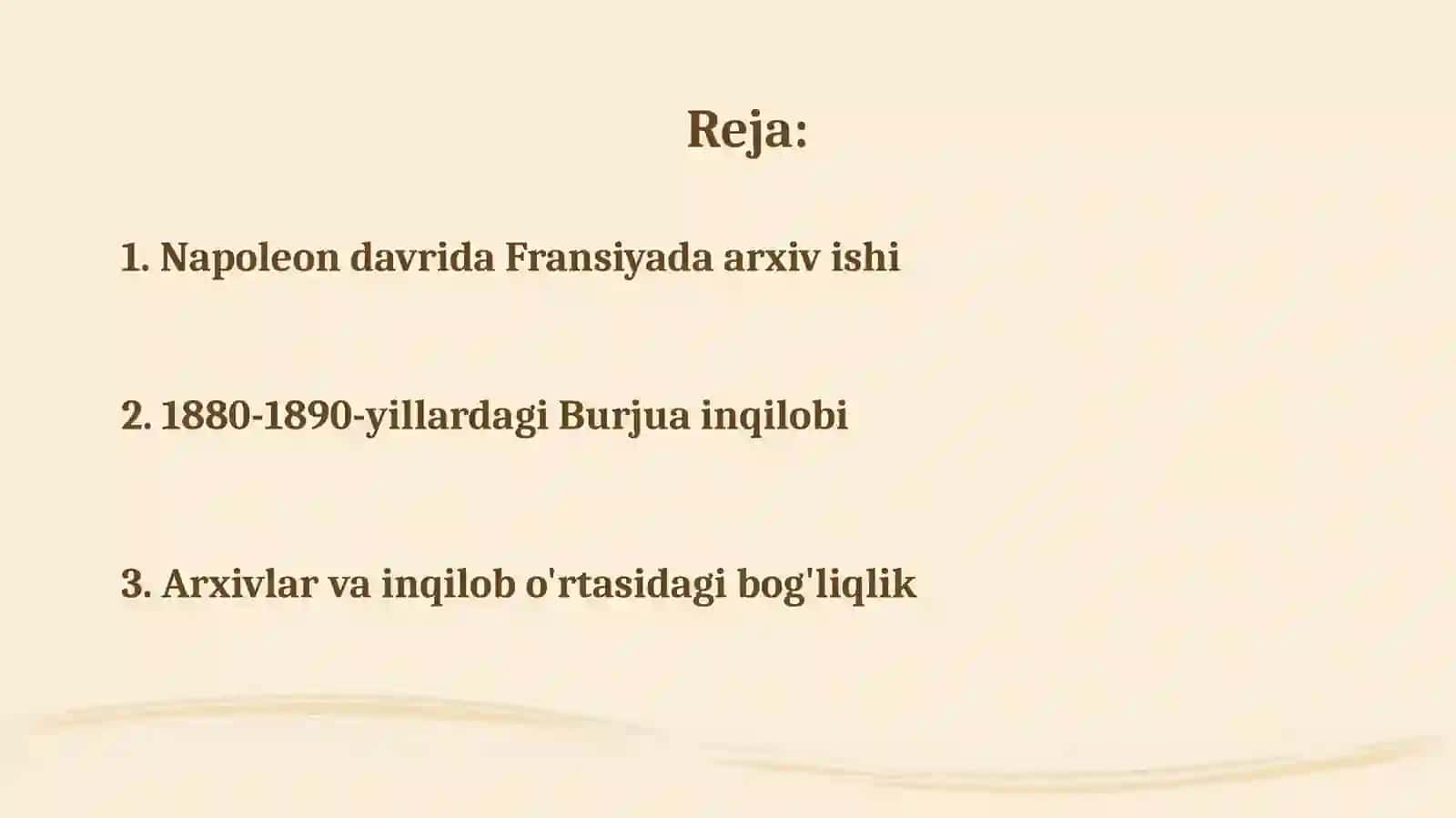 Fransiyada Napoleon hukmdorligida arxiv ishi 2