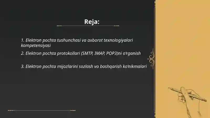 Elektron pochta tushunchasi va axborot texnologiyalari kompetensiyasi 2