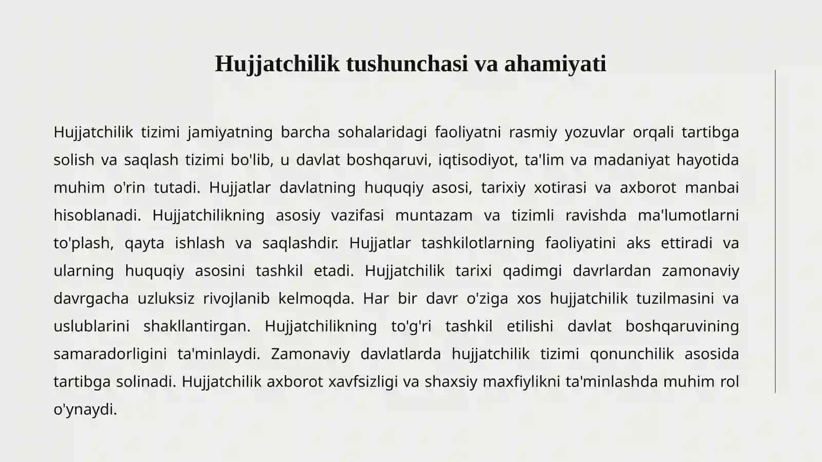 Hujjatchilik Tarixi 2