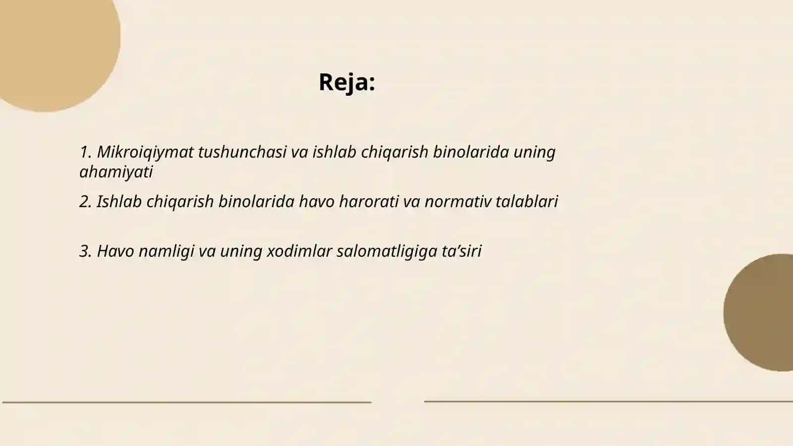 Mikroiqiymat tushunchasi va ishlab chiqarish binolarida uning ahamiyati 2