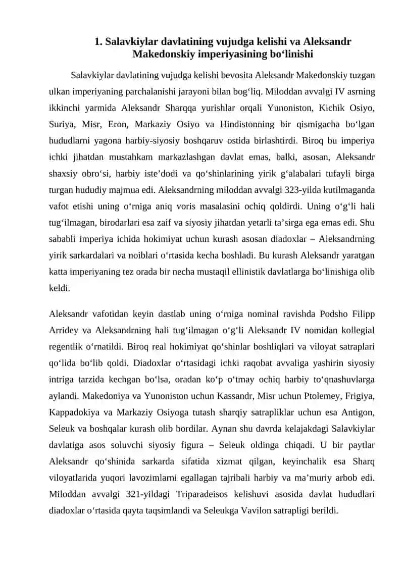 Markaziy Osiyo Salavkiylar davlati tarkibida 2
