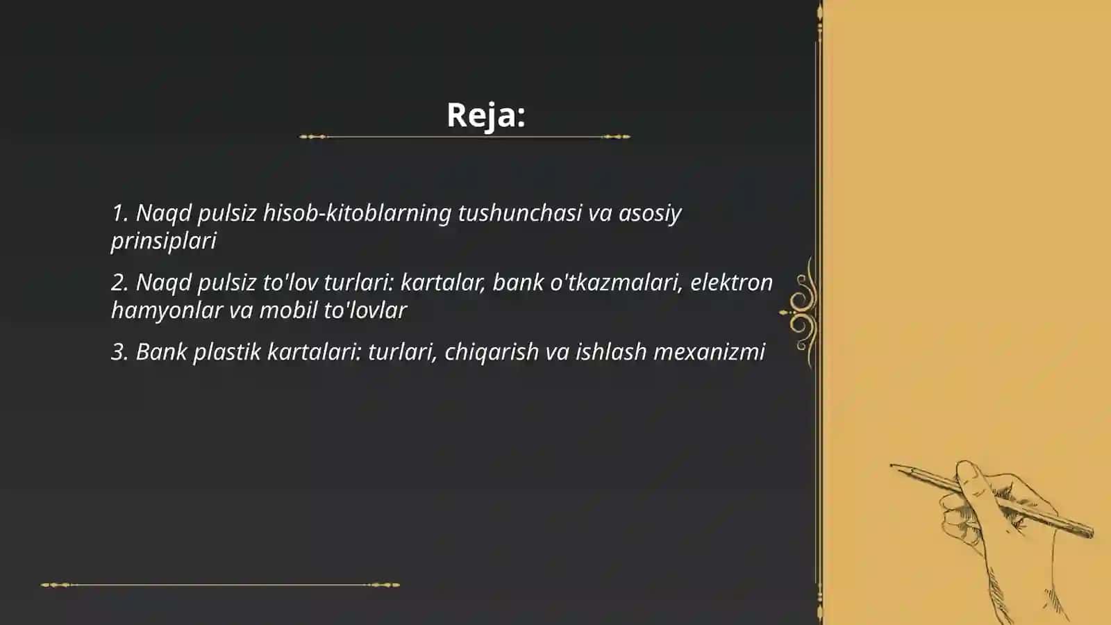 Naqd pulsiz hisob-kitoblarning tushunchasi va asosiy prinsiplari 2