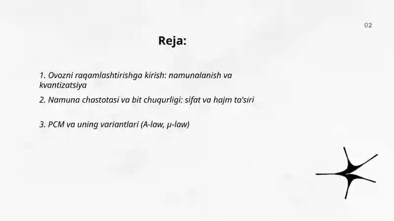Kompyuterdagi tovushli ma'lumotlarning xilma-xilligi 2