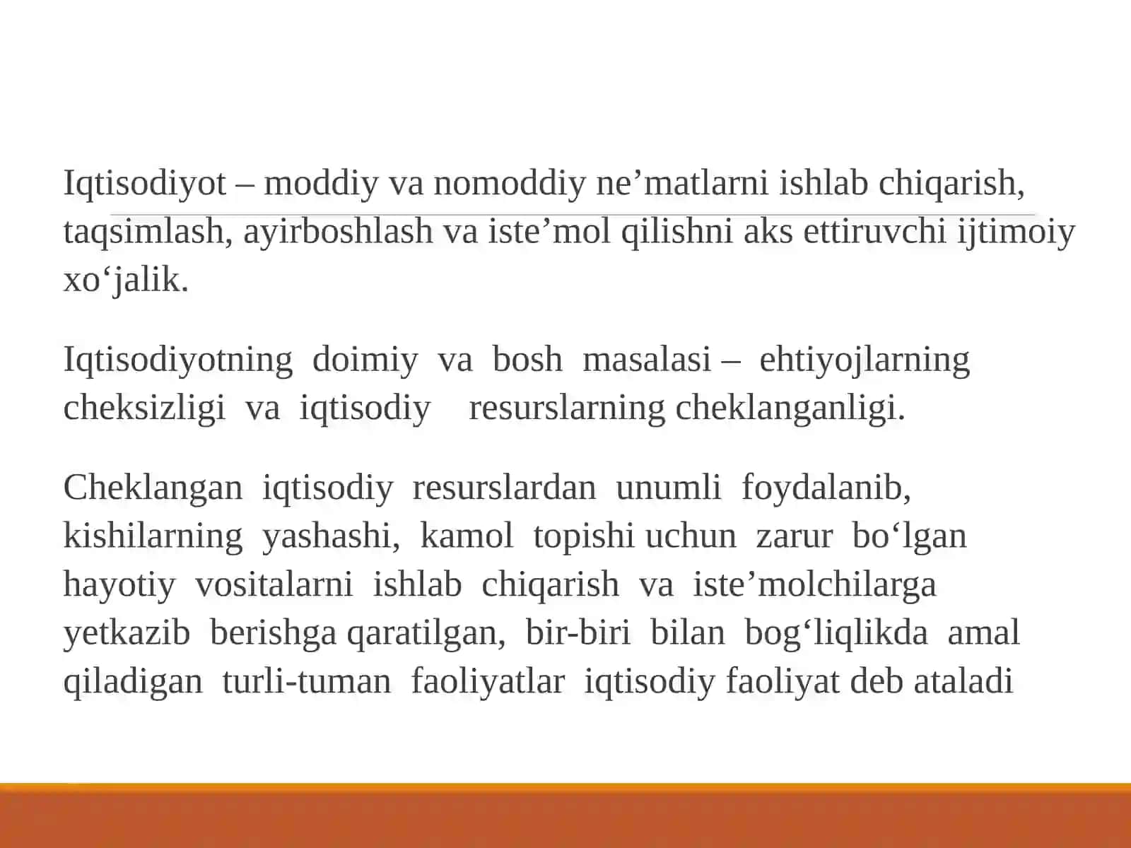 IQTISODIYOT NAZARIYASI FANINING PREDMETI VA BILISH USULLARI 2
