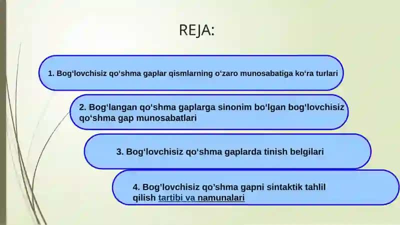 Bog‘lovchisiz qo‘shma gaplarda tinish belgilarining ishlatilishi 2