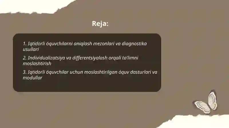 Iqtidorli óquvchilarni aniqlash mezonlari va diagnostika usullari 2