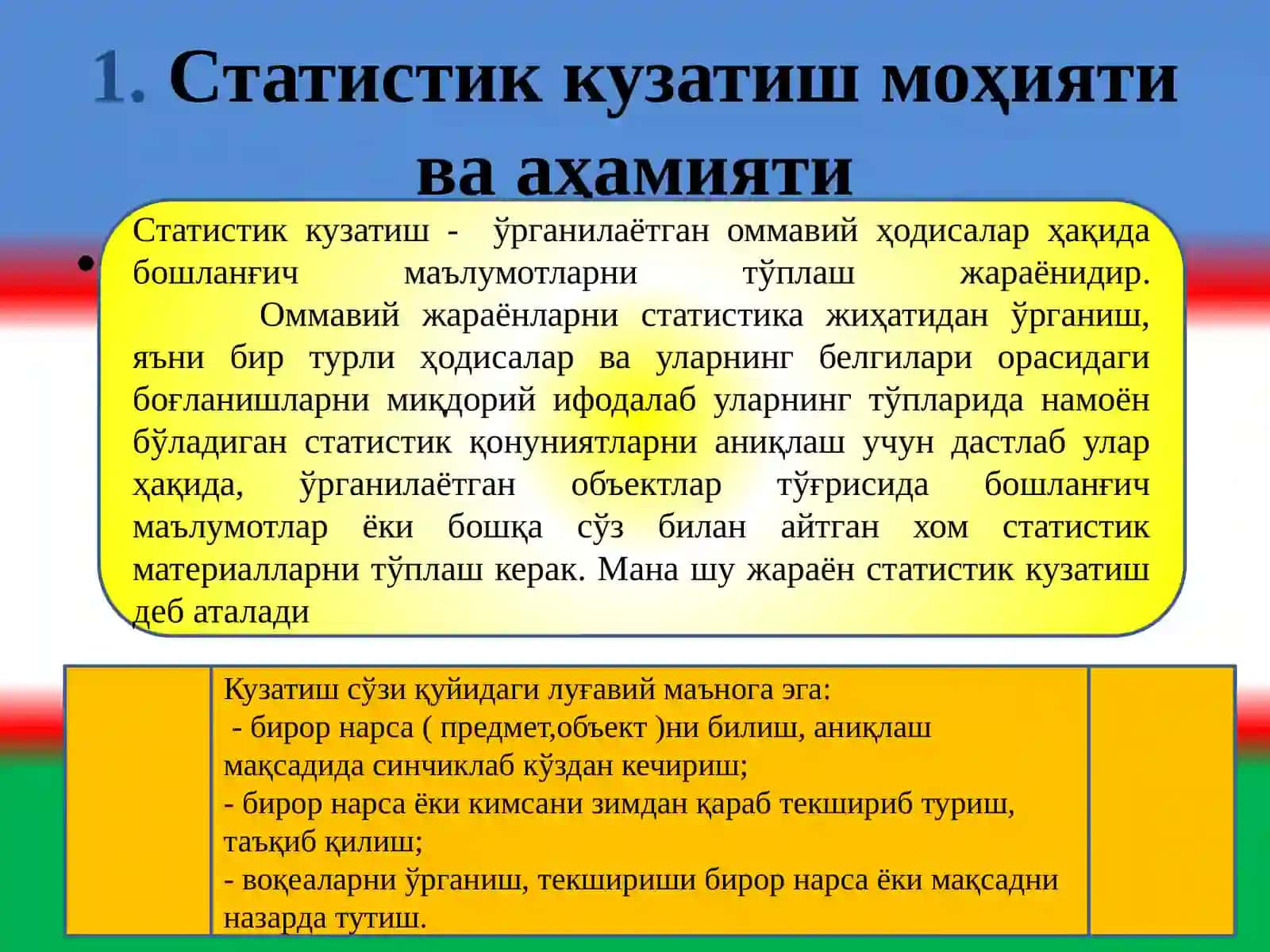 СТАТИСТИК КУЗАТИШ УСЛУБИЯТИ 2