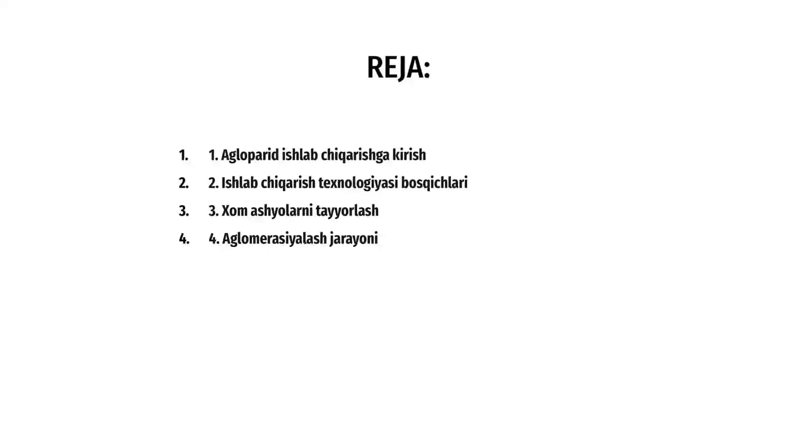 Agloparid ishlab chiqarish texnologiyasi 2
