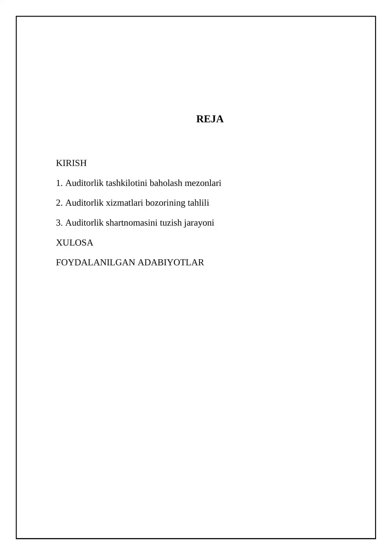 Auditorlik tanlash 2