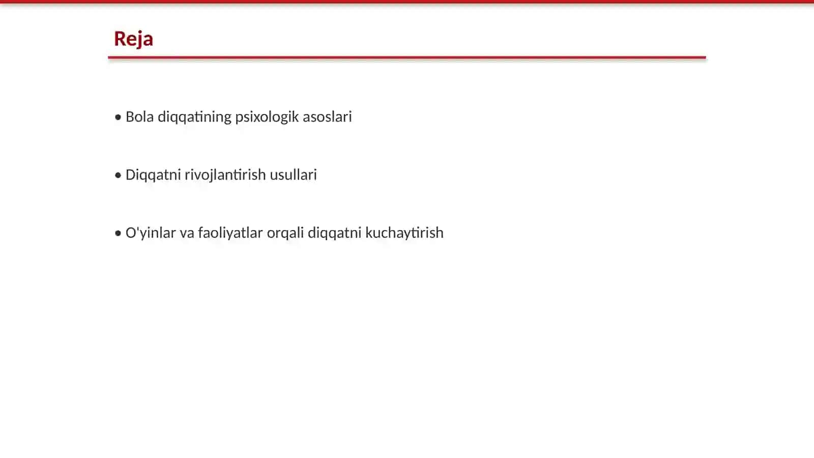 Bola diqqatini barqarorlashtirish usullari va vazifalari 2