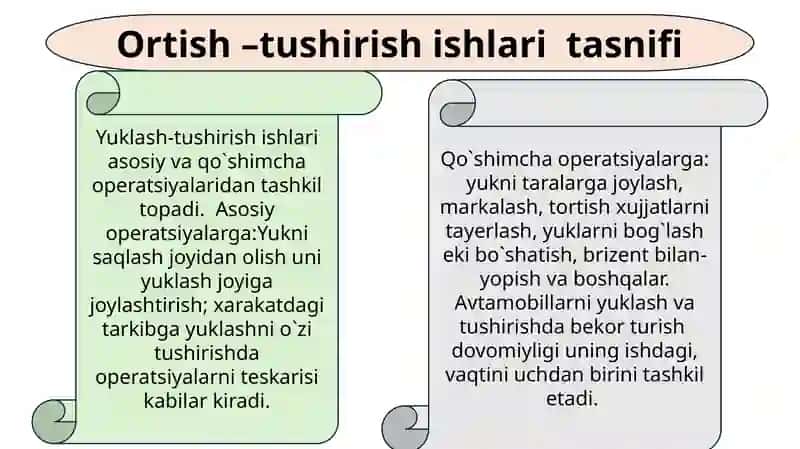 Ortish-tushirish ishlari 2