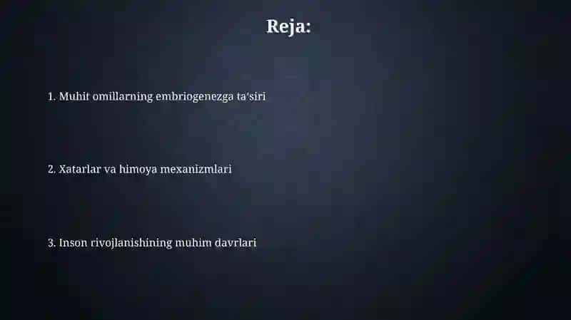 Muhit omillarning embriogenezga taʼsiri 2