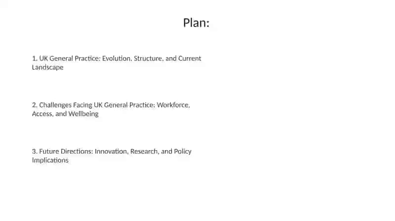 Evolution and Current Landscape of UK General Practice 2
