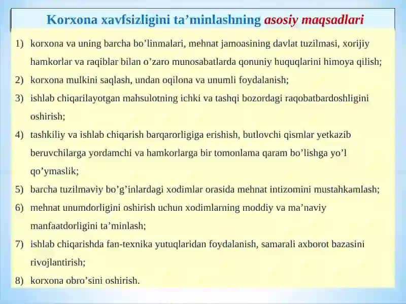 Korxonaning axborot resurslari(2 soat) 2