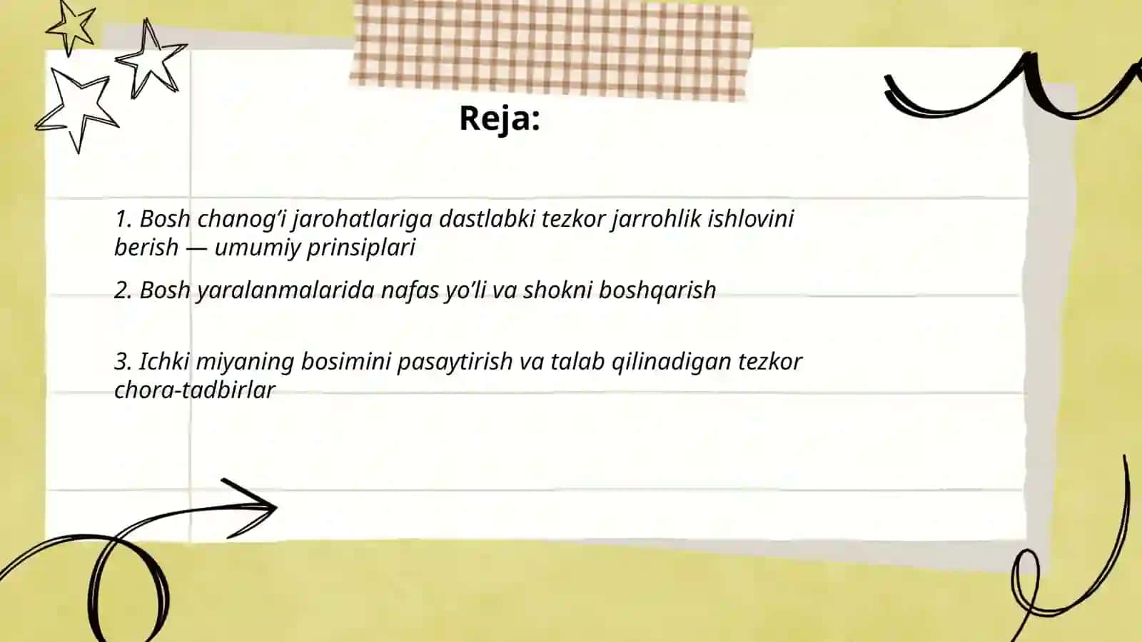 Boshning miya qismidagi operasiyalar 2