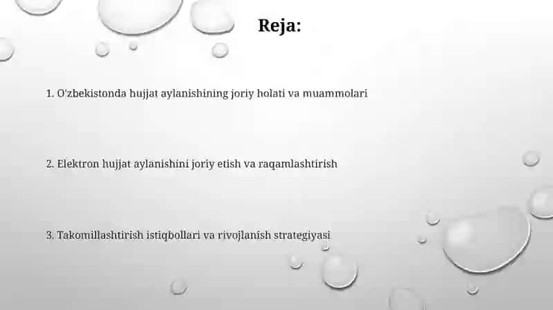 Hujjatchilikning Takomillashuvi 2