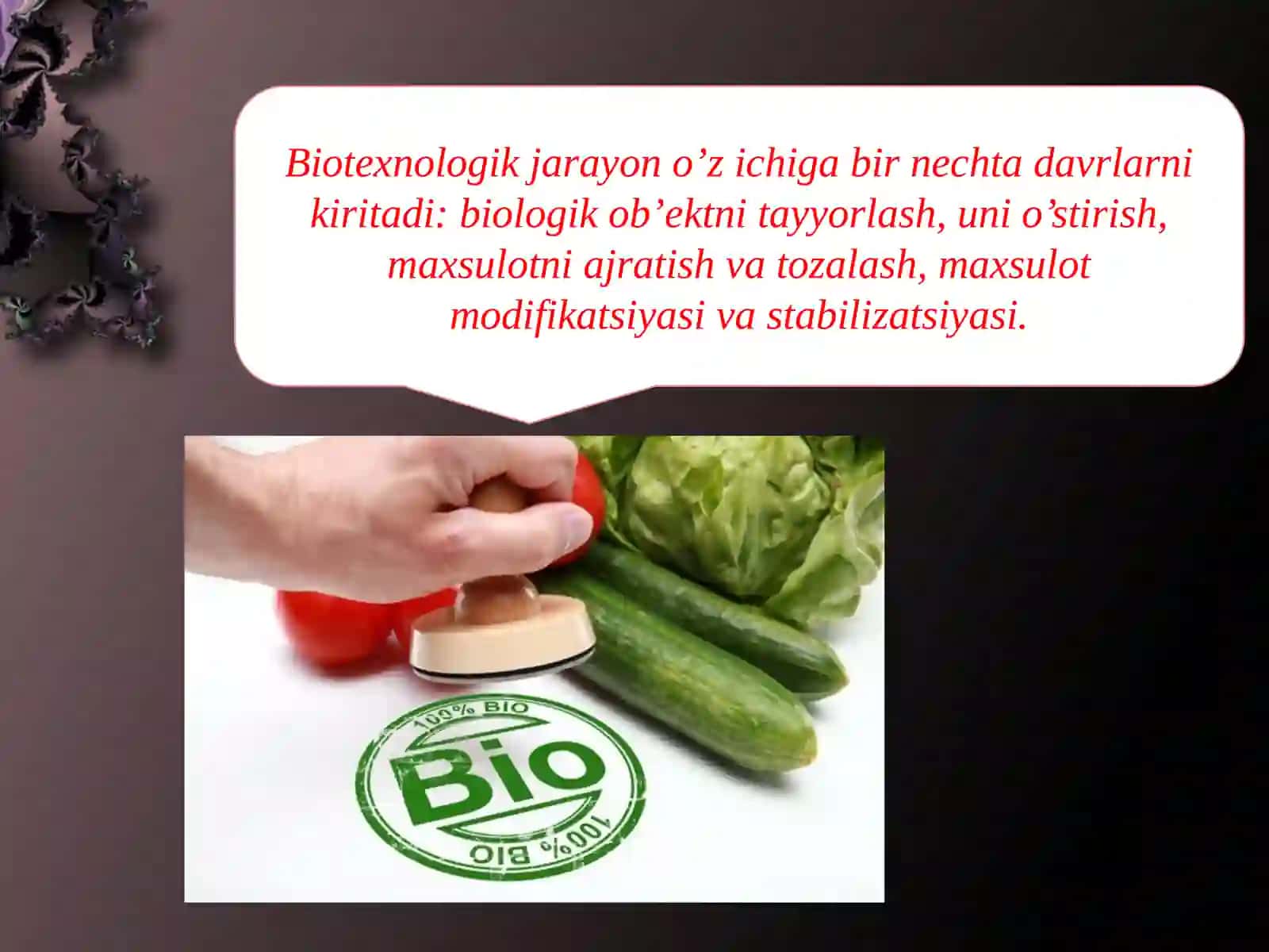 Biotexnologiya obektlari - E coli zamburug'larning umumiy xususiyatlari 2