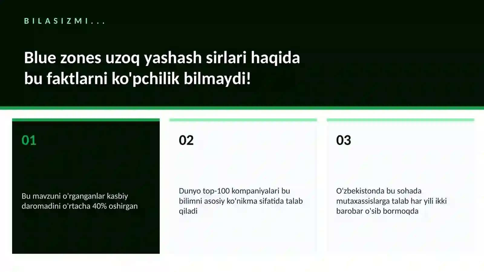 Blue zones uzoq yashash sirlari 2