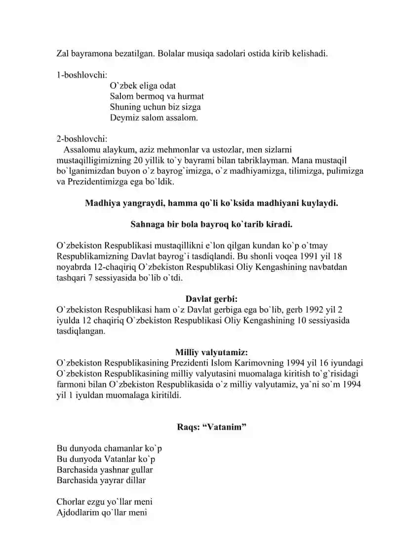 Mustaqillik bayrami 2